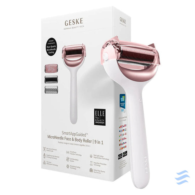 Micro Needle Face&Body Roller 9in1 Geske with APP (starlight) Massagers