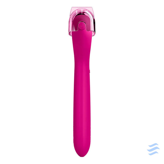 Micro Needle Face Roller 9in1 Geske with APP (magenta) Massagers