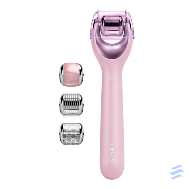 Micro Needle Face Roller 9in1 Geske with APP (pink) Massagers