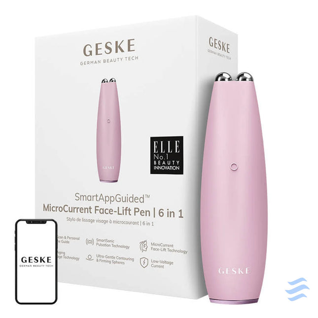 MicroCurrent Face Lift Pen 6 in 1 Geske with APP (pink) Massagers