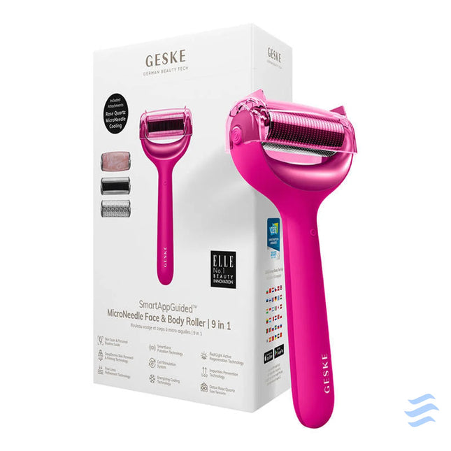 MicroNeedle Face&Body Roller 9in1 Geske with APP (magenta) Massagers