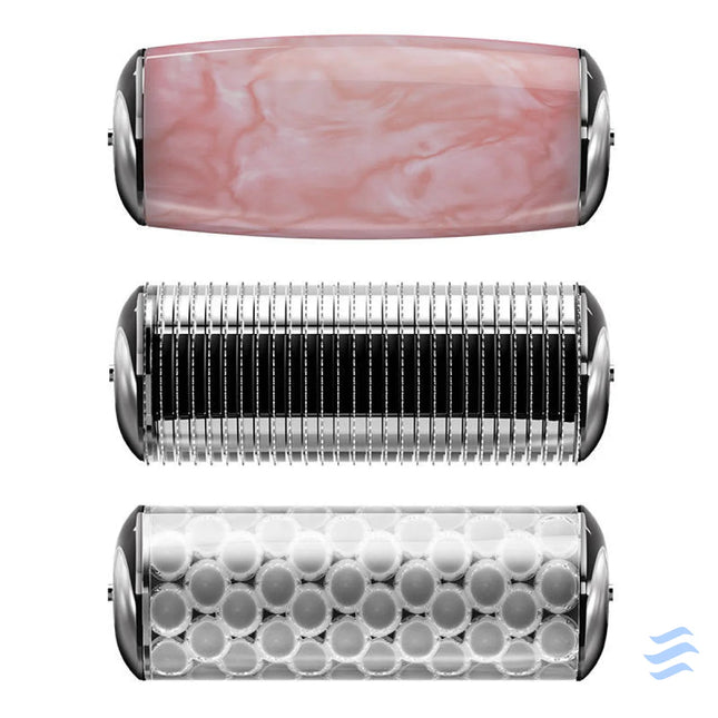 MicroNeedle Face&Body Roller 9in1 Geske with APP (pink) Massagers