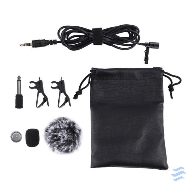 Microphone with a clip PULUZ 3.5mm Jack 6m Lavalier