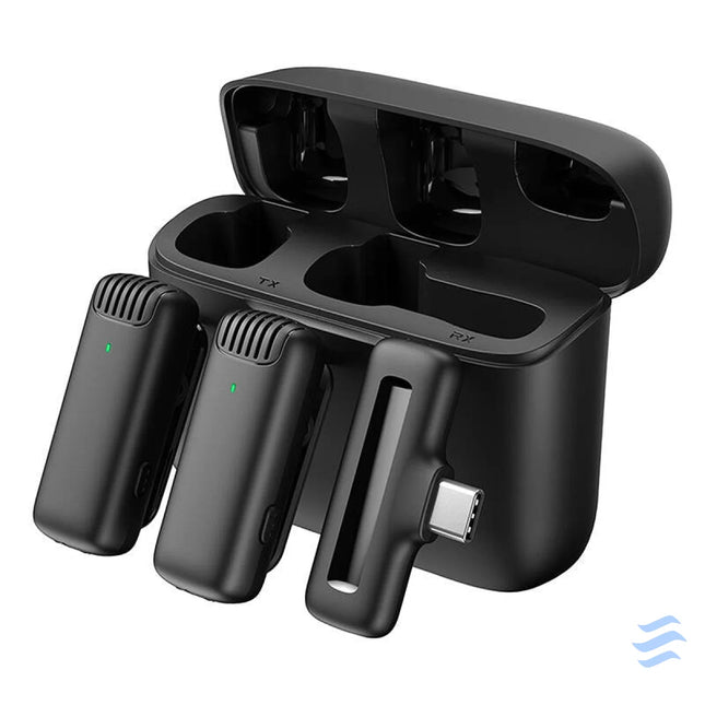 Microphone with charging case Apexel APL MIC008 Type C 2 pcs. Other