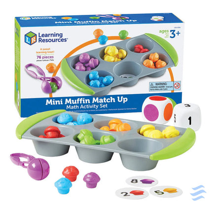 Mini Muffin Match Up Math Activity Set Learning Resources LER 5556 Educational and interactive