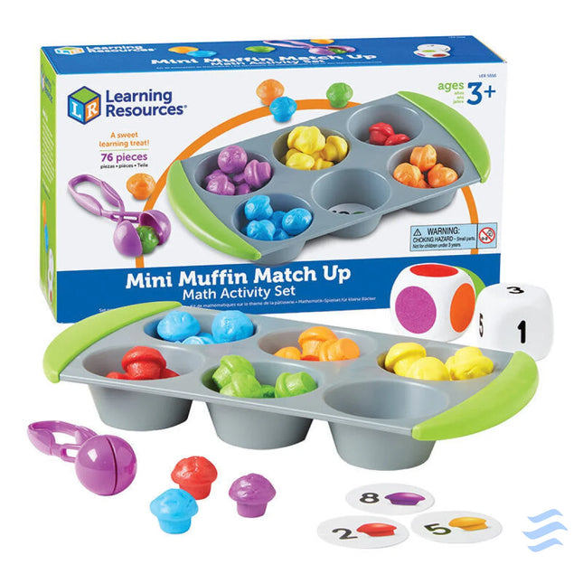 Mini Muffin Match Up Math Activity Set Learning Resources LER 5556 Educational and interactive