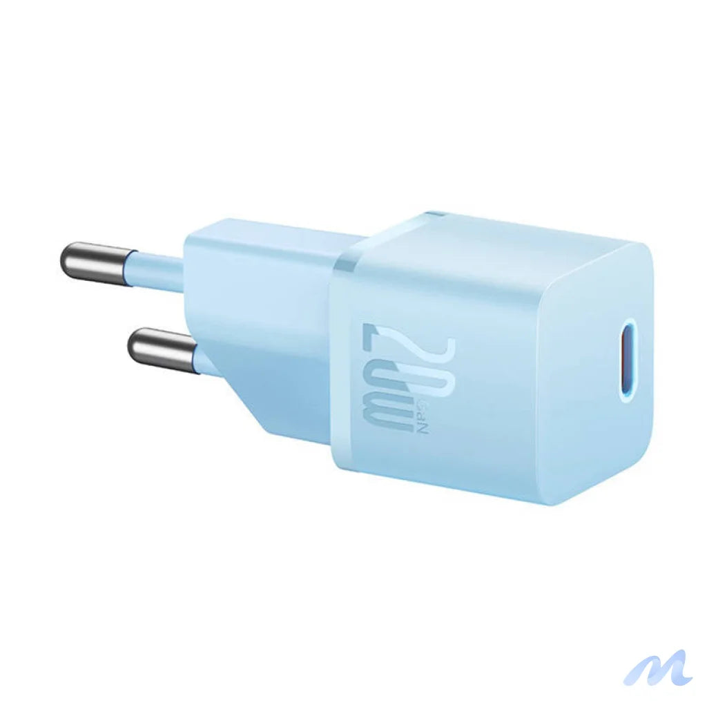 Mini wall charger Baseus GaN5 20W (blue)