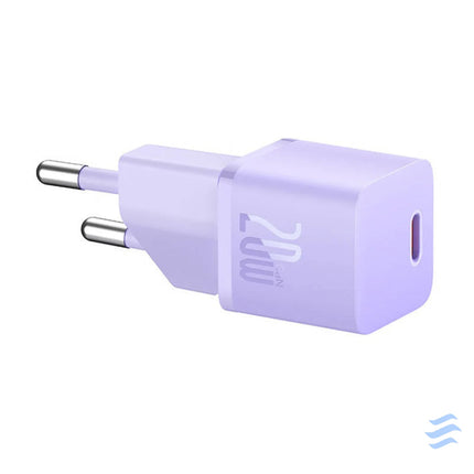 Mini wall charger Baseus GaN5 20W (purple) mains chargers