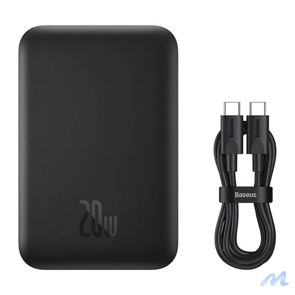 Mini Wireless PowerBank 20W Baseus (black)