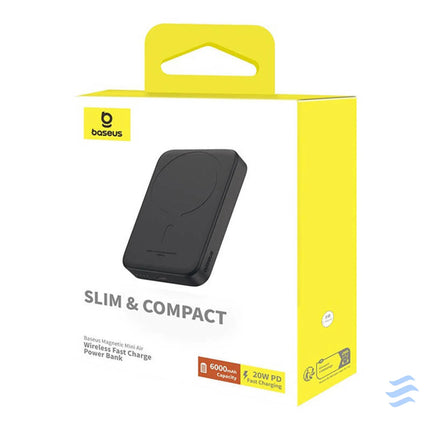 Mini Wireless PowerBank 20W Baseus (black) Powerbanks