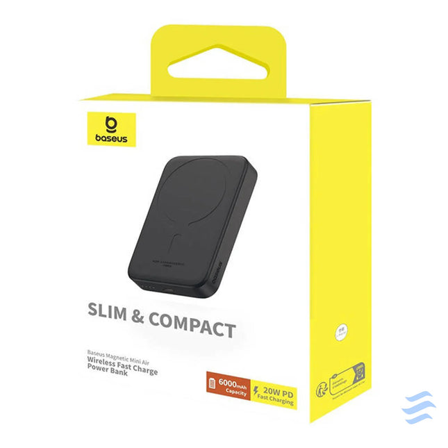 Mini Wireless PowerBank 20W Baseus (black) Powerbanks