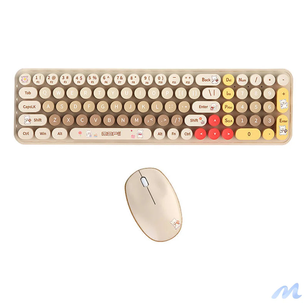 MOFII Baby Bear Wireless Keyboard + Mouse Set (beige)