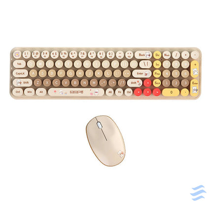 MOFII Baby Bear Wireless Keyboard + Mouse Set (beige) Mice keyboards