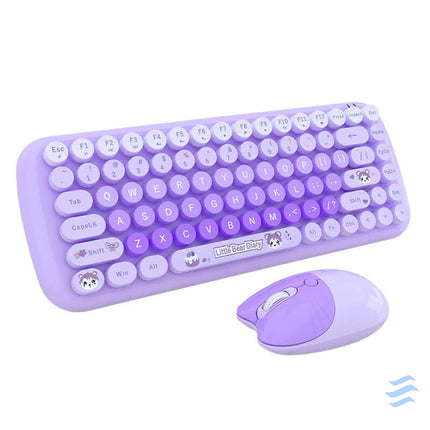 MOFII Candy New 2.4G Wireless Keyboard + Mouse Set (Purple) Mice keyboards