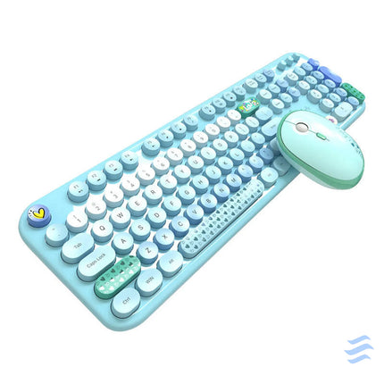 MOFII Lovely 2.4G Wireless Keyboard + Mouse Set (Blue) Mice keyboards