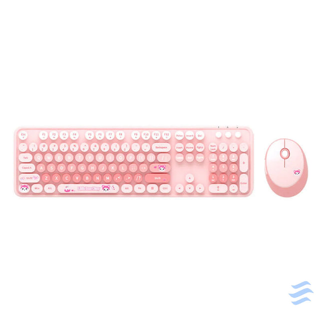 MOFII Sweet New 2.4G Wireless Keyboard + Mouse Set (Pink) Mice keyboards