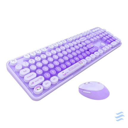 MOFII Sweet New 2.4G Wireless Keyboard + Mouse Set (Purple) Mice keyboards