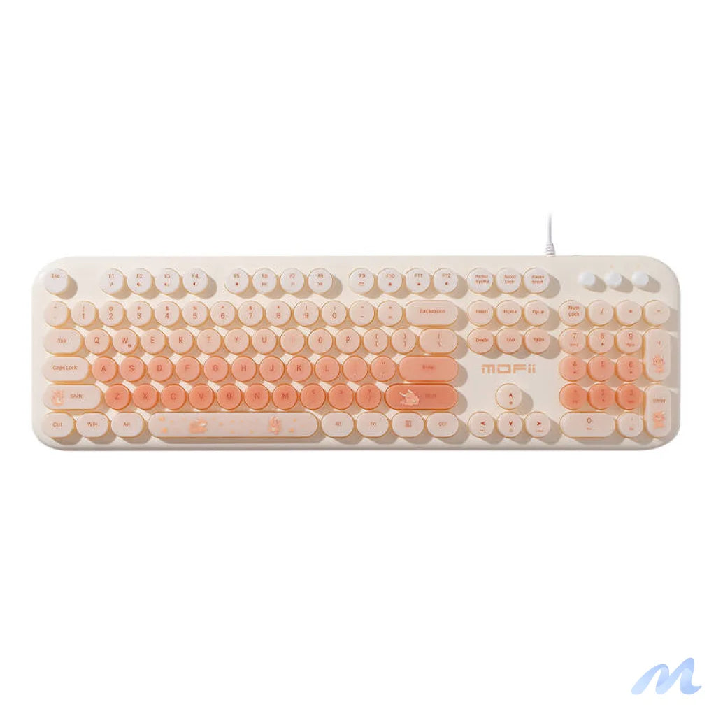 MOFII wired keyboard with backlight Love Me (Beige)