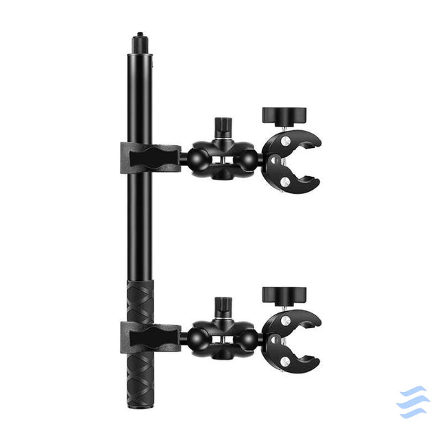 Motorcycle/bicycle mount PULUZ with two clamps and selfie stick 150 cm Straps mounts and holders