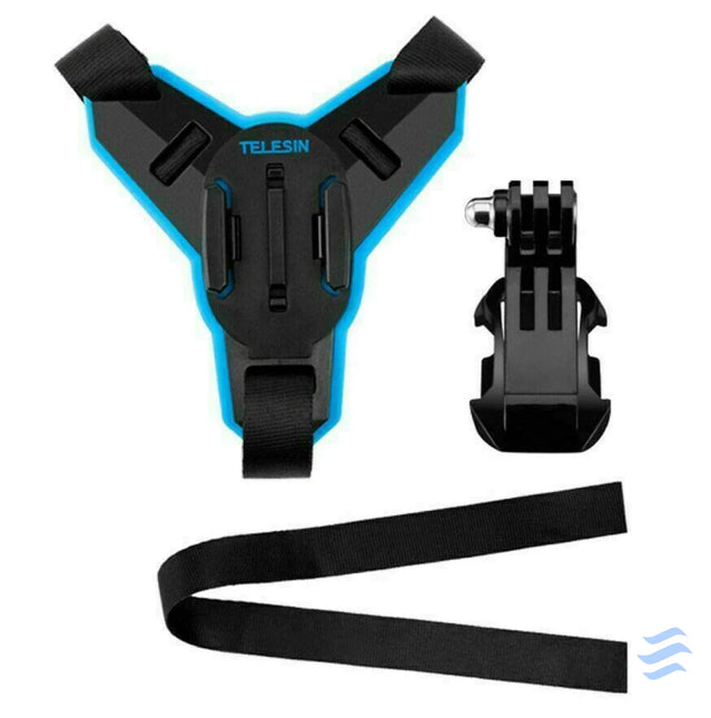 Motorcycle Helmet Chin Telesin + J Hook Mount for sports cameras (GP HBM MT7) Straps mounts and holders