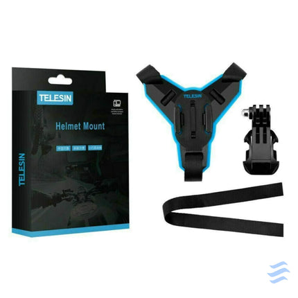 Motorcycle Helmet Chin Telesin + J Hook Mount for sports cameras (GP HBM MT7) Straps mounts and holders