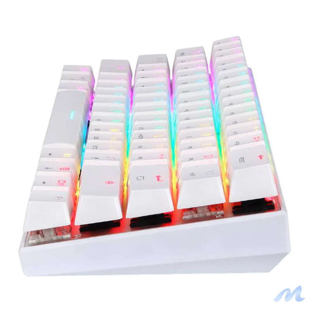 Motospeed SK62 Wireless Mechanical Keyboard White (blue switches)