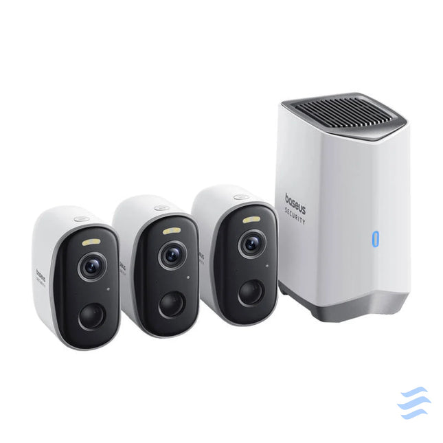 N1 Baseus 2K outdoor camera set of 3 (white) IP cameras