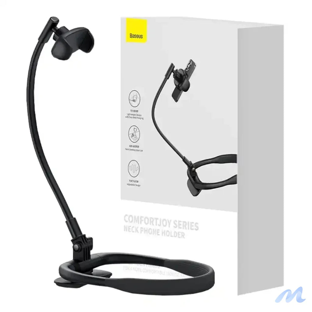 Neck Phone Holder Baseus ComfortJoy (black)