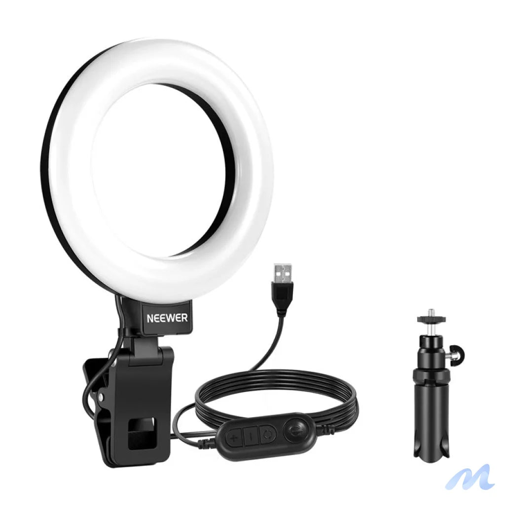 Neewer BR60 5" clip-on ring light / desk stand