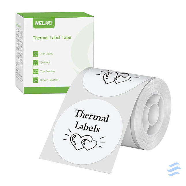 Nelko thermal label for PM220 label printer (white 50*50 mm) Labels