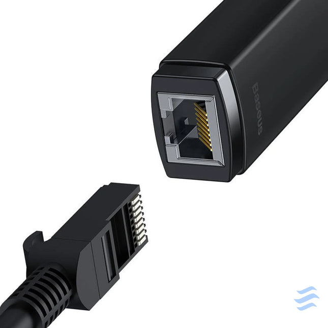 Network adapter Baseus Lite Series USB C to RJ45 (black) Adapters connectors and converters