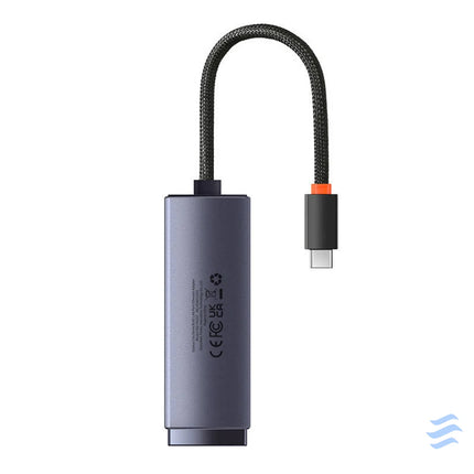 Network adapter Baseus Lite Series USB C to RJ45 (grey) Adapters connectors and converters