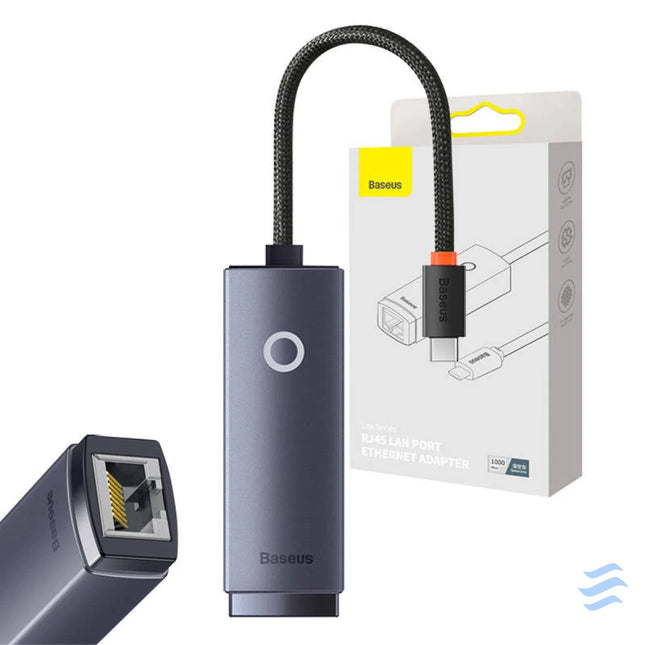 Network adapter Baseus Lite Series USB C to RJ45 (grey) Adapters connectors and converters