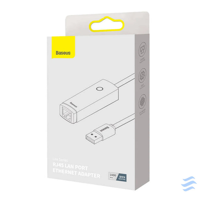 Network adapter Baseus Lite Series USB to RJ45 1000Mbps (grey) Adapters connectors and converters