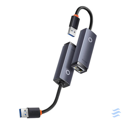 Network adapter Baseus Lite Series USB to RJ45 1000Mbps (grey) Adapters connectors and converters