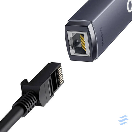 Network adapter Baseus Lite Series USB to RJ45 1000Mbps (grey) Adapters connectors and converters