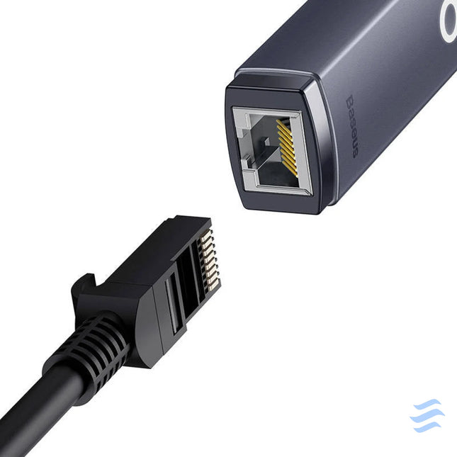 Network adapter Baseus Lite Series USB to RJ45 1000Mbps (grey) Adapters connectors and converters