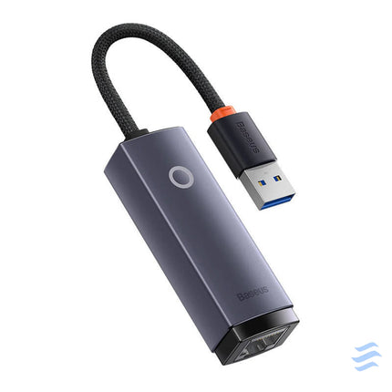 Network adapter Baseus Lite Series USB to RJ45 1000Mbps (grey) Adapters connectors and converters