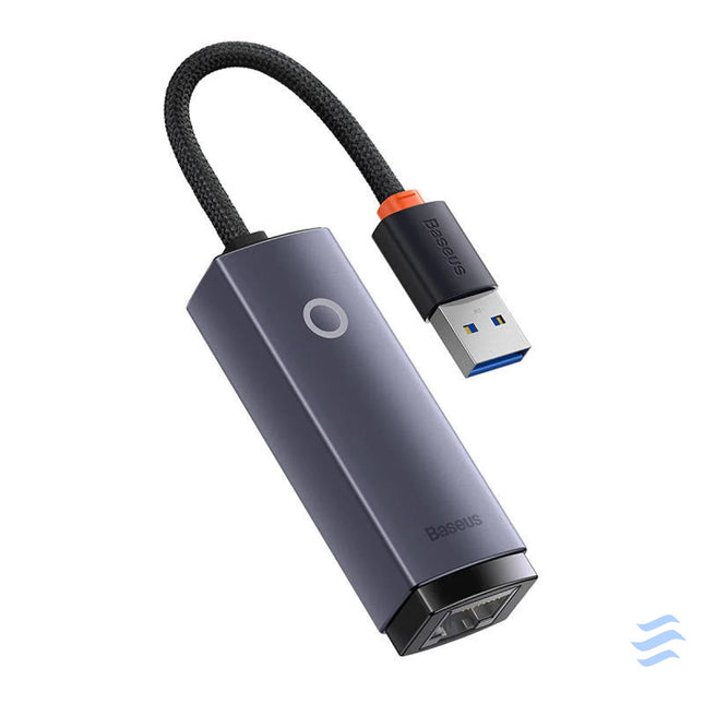 Network adapter Baseus Lite Series USB to RJ45 1000Mbps (grey) Adapters connectors and converters