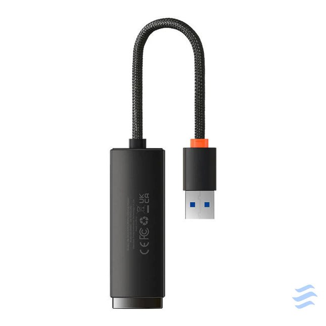 Network adapter Baseus Lite Series USB to RJ45 (black) Adapters connectors and converters