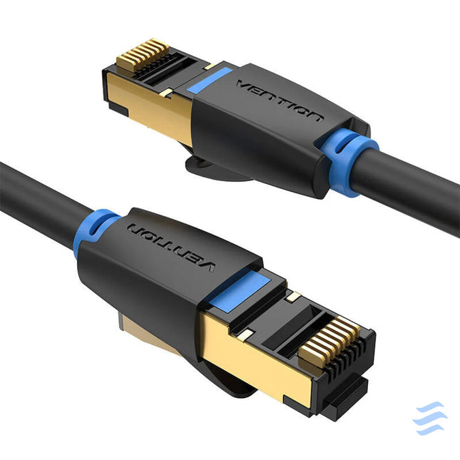 Network Cable CAT8 SFTP Vention IKABH RJ45 Ethernet 40Gbps 2m Black Network cables