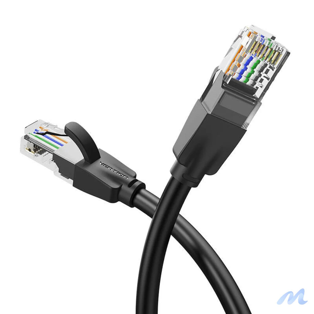 Network Cable UTP CAT6 Vention IBEBK RJ45 Ethernet 1000Mbps 8m (black)