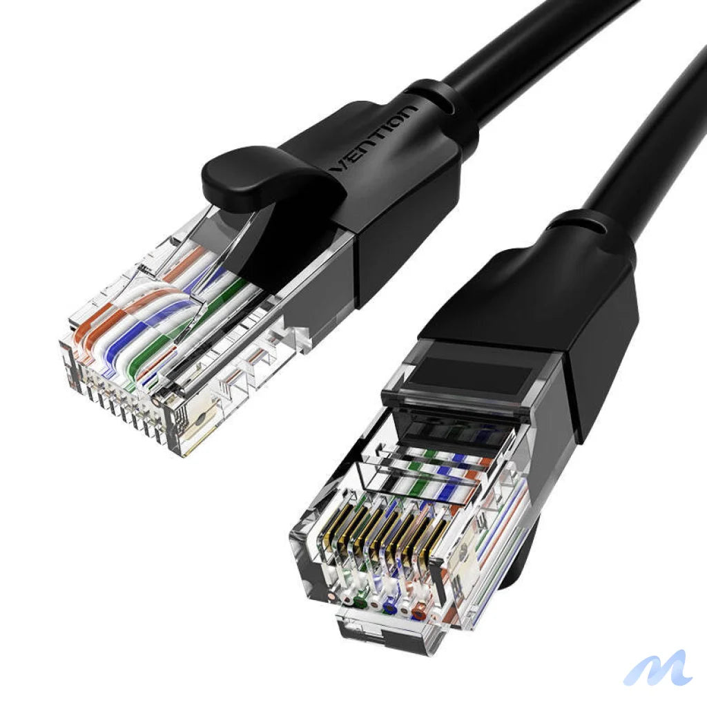 Network Cable UTP CAT6 Vention IBEBK RJ45 Ethernet 1000Mbps 8m (black)