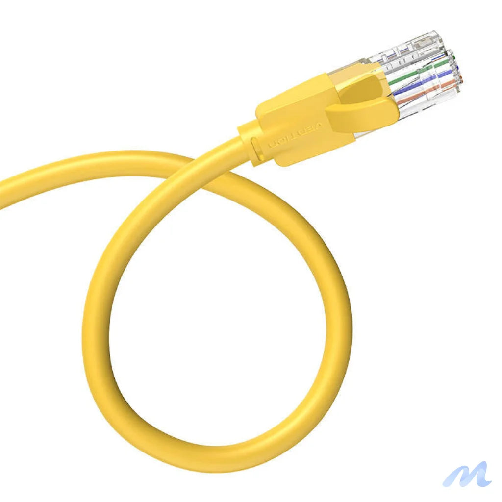 Network Cable UTP CAT6 Vention IBEYF RJ45 Ethernet 1000Mbps 1m Yellow
