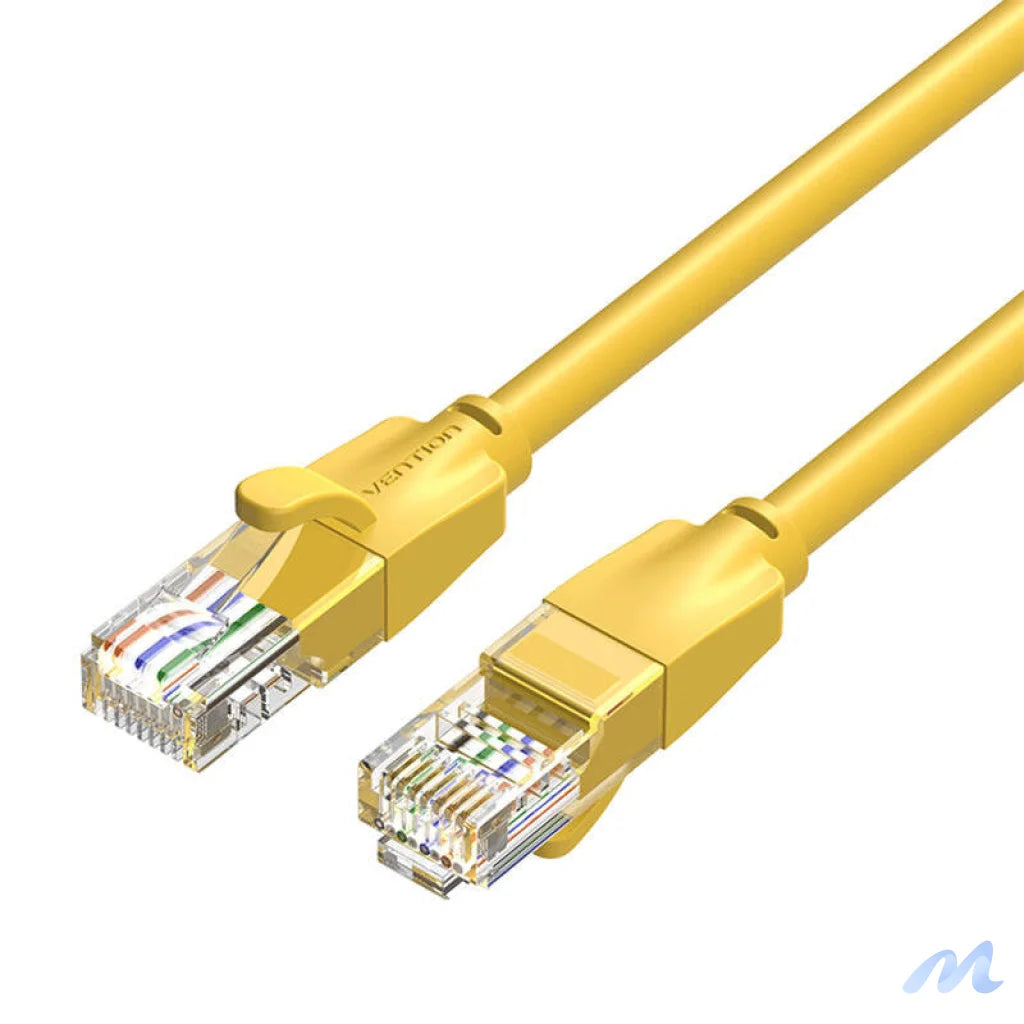 Network Cable UTP CAT6 Vention IBEYF RJ45 Ethernet 1000Mbps 1m Yellow