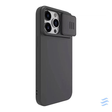 Nillkin CamShield Silky Silicone case for iPhone 15 Pro (classic black)) Protective cases for smartphones