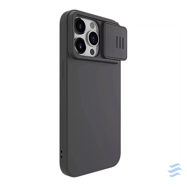 Nillkin CamShield Silky Silicone case for iPhone 15 Pro (classic black)) Protective cases for smartphones
