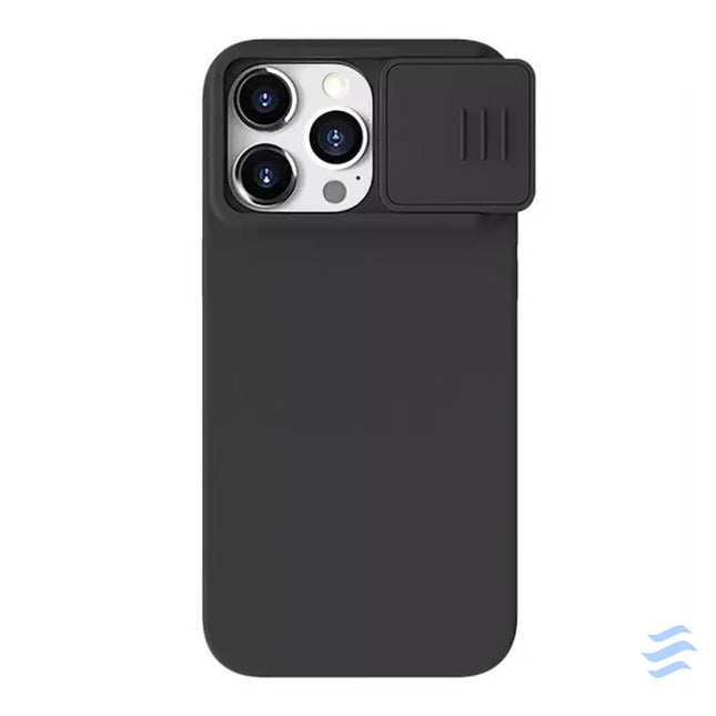 Nillkin CamShield Silky Silicone case for iPhone 15 Pro (classic black)) Protective cases for smartphones