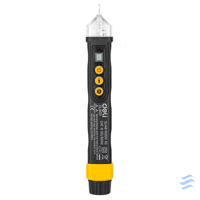 Non contact voltage tester Deli Tools EDL8011 12/48 1000V AC (black) Measuring tools