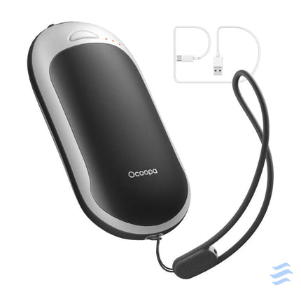 Ocoopa HotPal PD 5000 mAh hand warmer with powerbank function USB C white and black Hand warmers